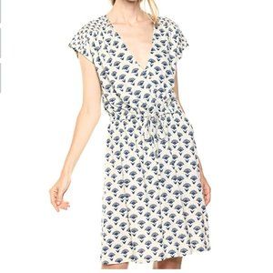 NWoT LUCKY BRAND Blue Faux Wrap Mini Dress Sz L